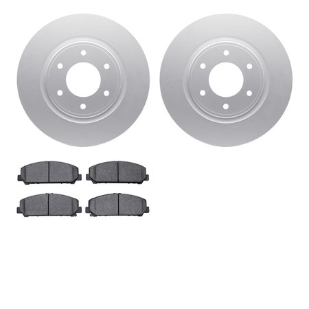 DYNAMIC FRICTION CO 4502-67137, Geospec Rotors with 5000 Advanced Brake Pads, Silver 4502-67137